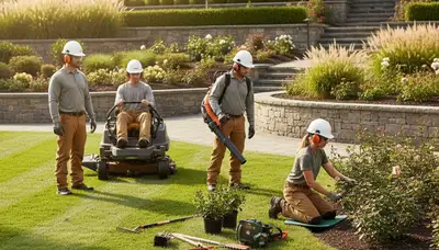 Minneapolis, MN tree service crew trimming trees for safe, healthy landscaping