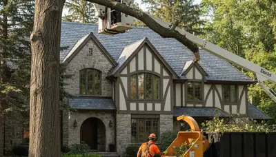 Tree service crew in Minneapolis, MN providing professional tree trimming and removal services
