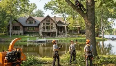 Tree service team in Minneapolis, MN providing professional tree trimming and care