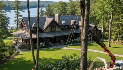 Tree service crew in Minneapolis, MN providing professional tree trimming and maintenance