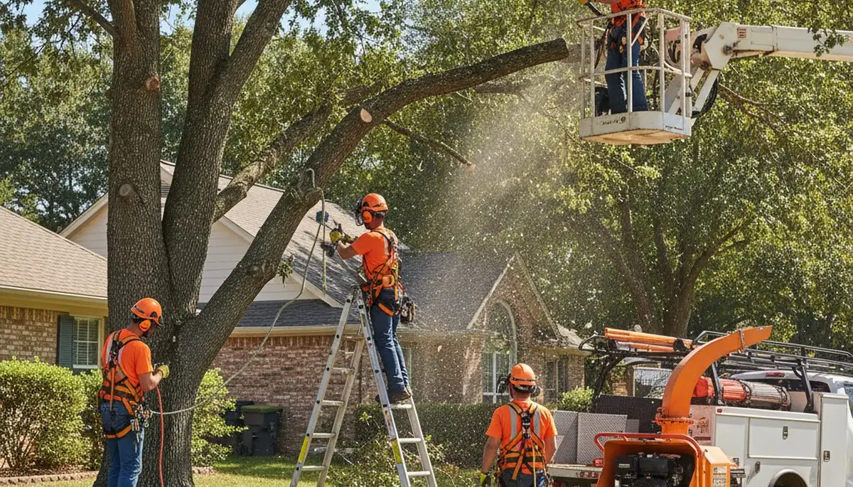 Arbor Tree Care crew trimming trees in Minneapolis, MN for safer, healthier growth
