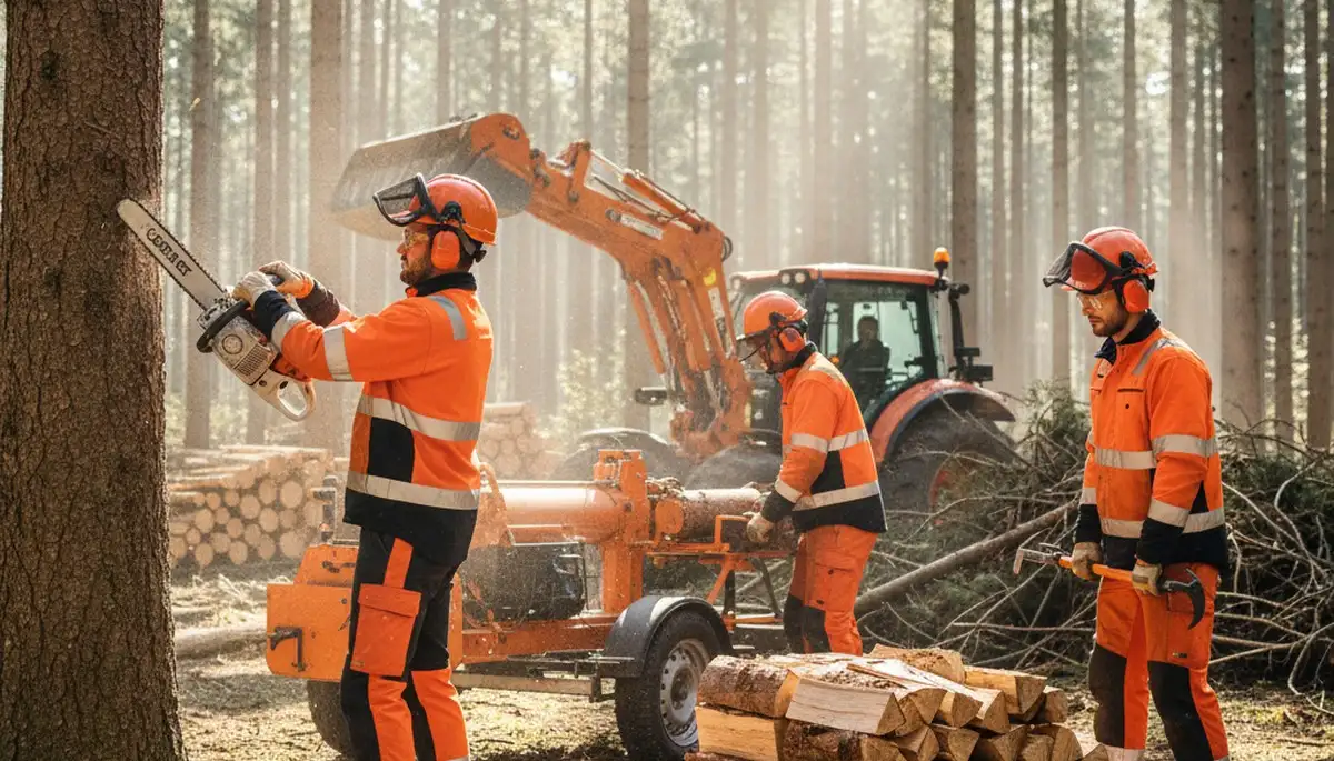 Minneapolis, MN woodlot management crew maintaining wooded property for safer, healthier trees